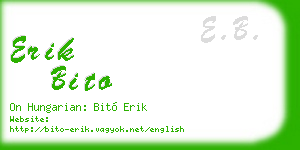 erik bito business card