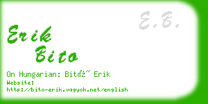 erik bito business card